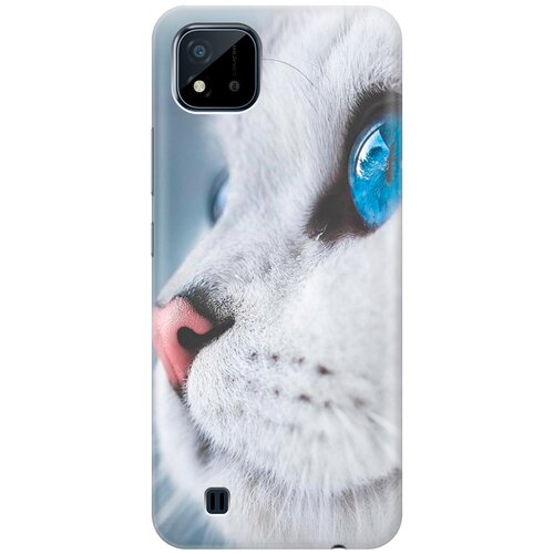 фото Силиконовый чехол на realme c20 / c11 (2021) / рилми с20 / с11 (2021) с принтом "кошачий взгляд" gosso