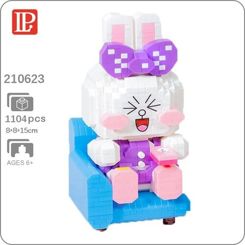 Конструктор 3D из миниблоков Balody LP Kawaii зайка на диване 1104 элементов - BA210623 конструктор 3d из миниблоков balody lp hello kitty котенок на пляже 757 элементов ba210571