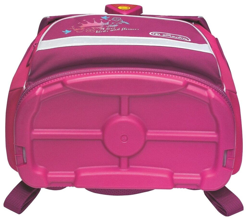 Ранец Herlitz, Sporti Flower Princess без наполнения розовый/бордовый - фото №7