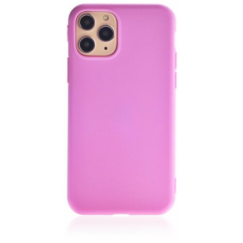 фото Чехол накладка iphone 11 pro max 6.5" gurdini soft lux силикон (1) дымчато розовый