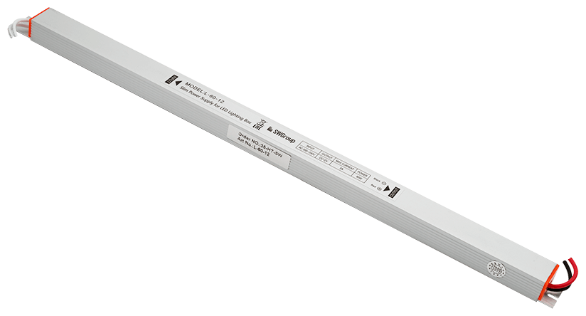 Блок питания для светодиодов 220/12V 60W, IP20 сверхтонкий SWGroup - фото №1