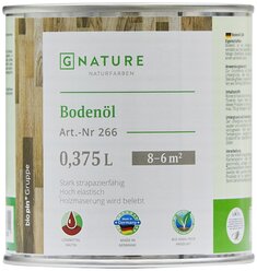 Масло-воск GNATURE 266 Boden Öl, бесцветный, 0.375 л