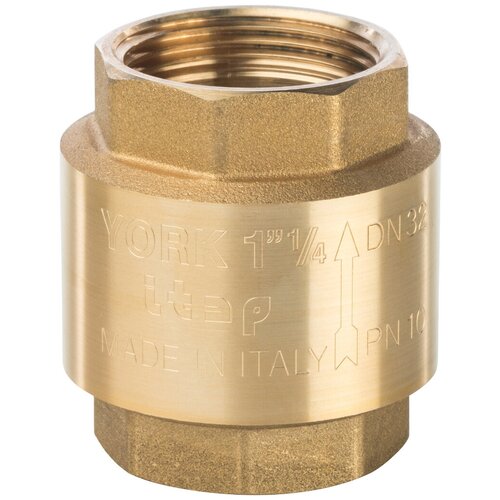 фото Клапан обратный stout svc-0002-000032 1 1/4" пружинный муфтовый с пластиковым седлом