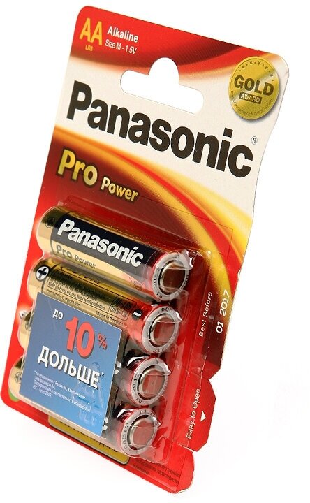 Батарейки Panasonic Pro Power AA Bli Alkaline, 4 шт. (LR6XEG/4BP) - фото №6