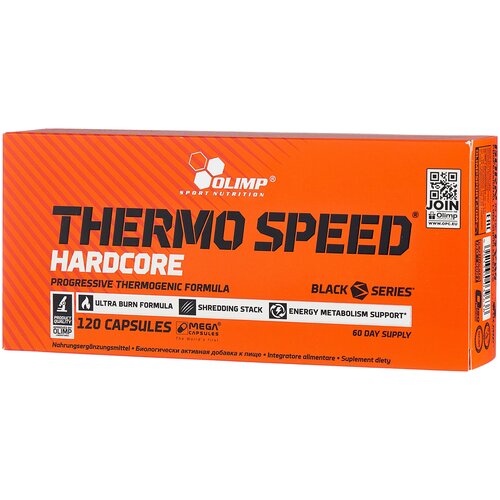 Olimp Sport Nutrition термогеник Thermo Speed Hardcore, 120 шт., нейтральный olimp thermo speed extreme 2 0 mega capsules 120 капсул
