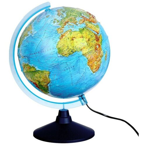 Глобус физико-политический Глобен интерактивный диаметр 320 мм рельефный с подсветкой 3728₽