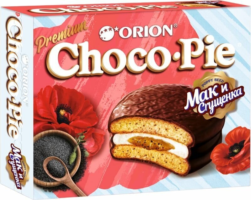 Бисквит Choco Pie Мак и сгущёнка