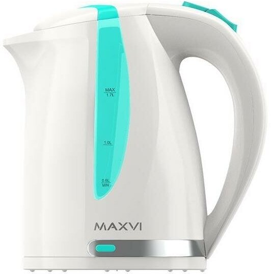 Чайник MAXVI KE1701P белый/зеленый 2200Вт,1,7л, LED
