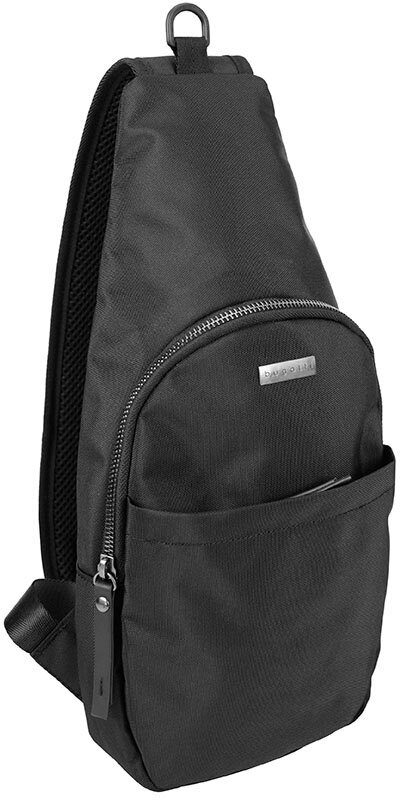Рюкзак с одним плечевым ремнем BUGATTI Contratempo, чёрный, нейлон, 18х6х38 см, 49840001