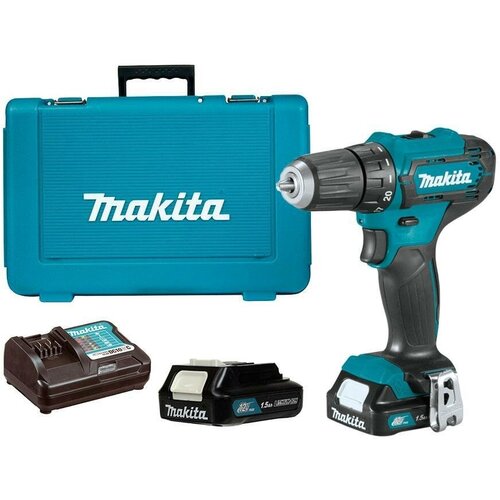 Дрель-шуруповерт Makita DF333DWY-2 с двумя аккумуляторами 24980₽