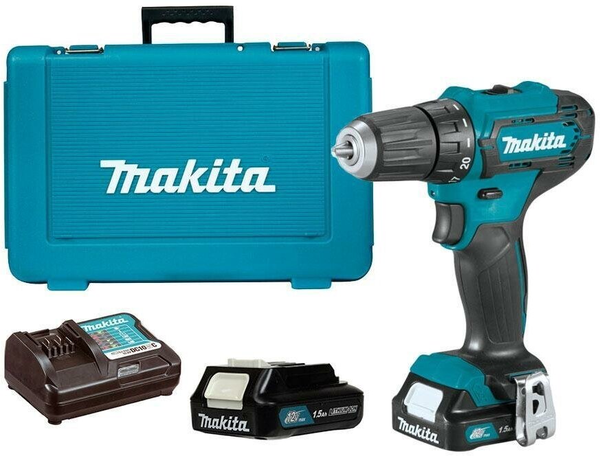 Дрель-шуруповерт Makita DF333DWY-2 с двумя аккумуляторами