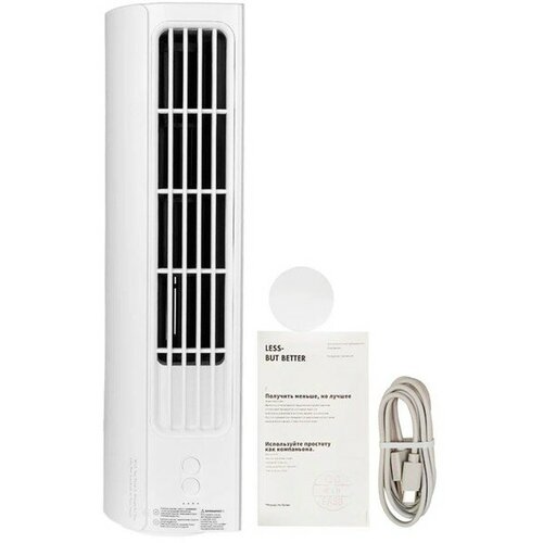 Вентилятор Xiaomi SOLOVE Tower Fan 3000mAh 3 Speed, портативный, 10 Вт, 3 режима, белый портативный вентилятор solove n9 ru green