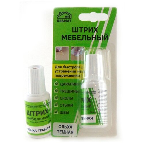 Штрих мебельный Resmat, Вся-Чина, Ольха темная