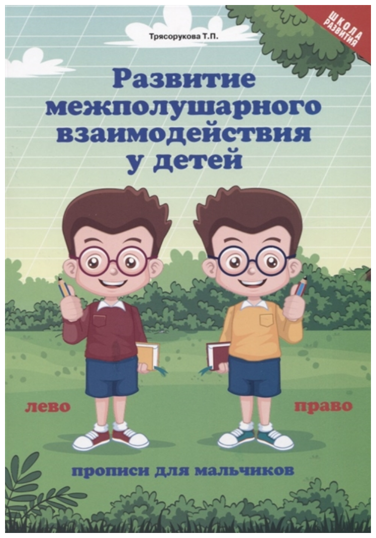 Развитие межполушарного взаимодействия у детей. Прописи для мальчиков - фото №1