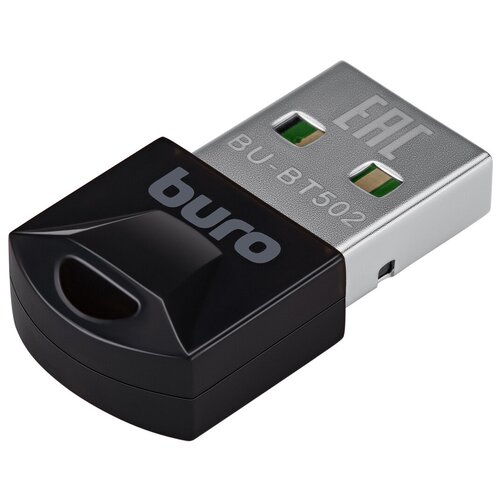 Адаптер USB Buro BU-BT502 BT5.0+EDR class 1.5 20м черный buro адаптер usb bu bt30 bt3 0 edr class 2 10м черный