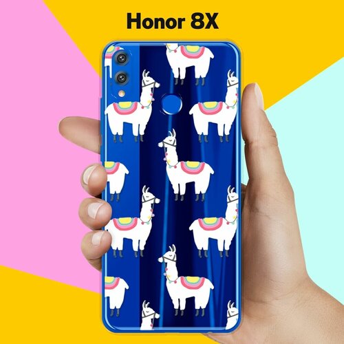 силиконовый чехол белые ламы на honor 8a pro Силиконовый чехол Белые ламы на Honor 8X