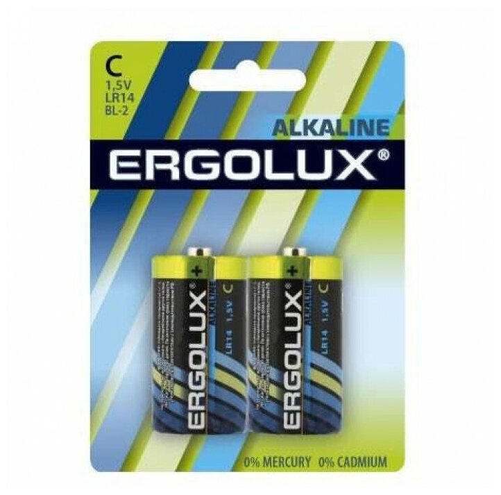 Батарейка Ergolux Alkaline LR14