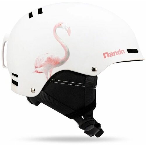 Шлем горнолыжный NANDN NT30 WHITE FLAMINGO