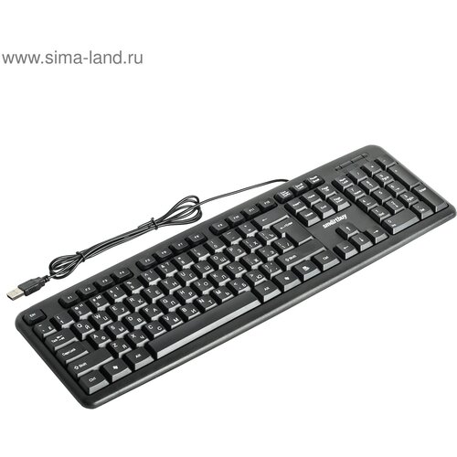 Клавиатура Smartbuy ONE 112 проводная мембранная 104 клавиши USB чёрная 80100₽
