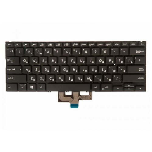 Keyboard / клавиатура для ноутбука Asus Zenbook 14 UM433DA, UM433IQ черная keyboard клавиатура для ноутбука asus zenbook 14 um433da um433iq черная