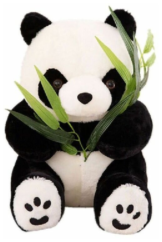 Мягкая плюшевая игрушка медведь Панда, высота 28 см, XM502