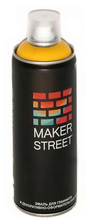 Эмаль для граффити и декоративно-оформительских работ "MAKERSTREET" MS400 400 мл 104 Кадмий желтый