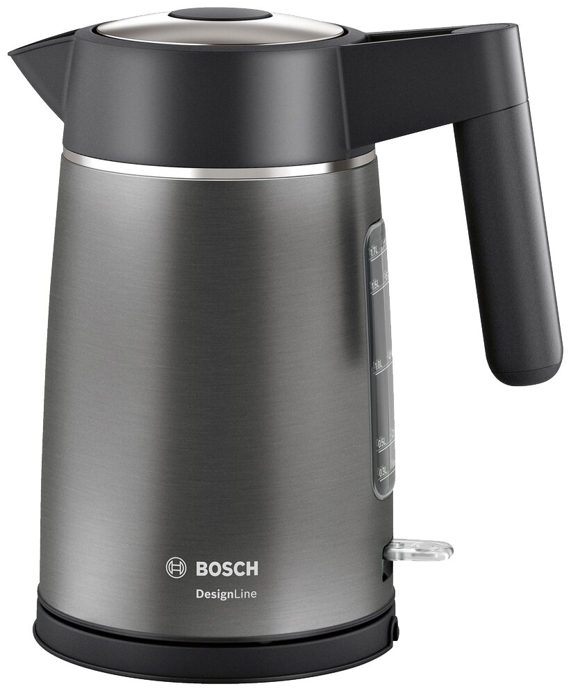 Bosch TWK 5P475 Чайник DesignLine серый/нерж.сталь
