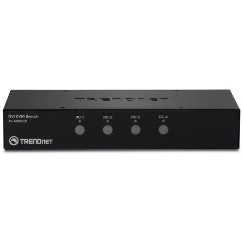 Переключатель консоли (KVM) TRENDnet 4-port DVI KVM Switch Kit TK-422DVK RTL {6}