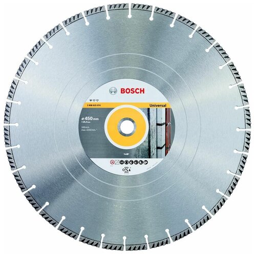 Диск алмазный отрезной BOSCH Standard for Universal 2608615074, 450 мм 1 шт.