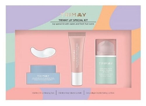 Набор средств по уходу за губам. Trimay Lip Special Kit (10 мл+15 мл+15 мл)