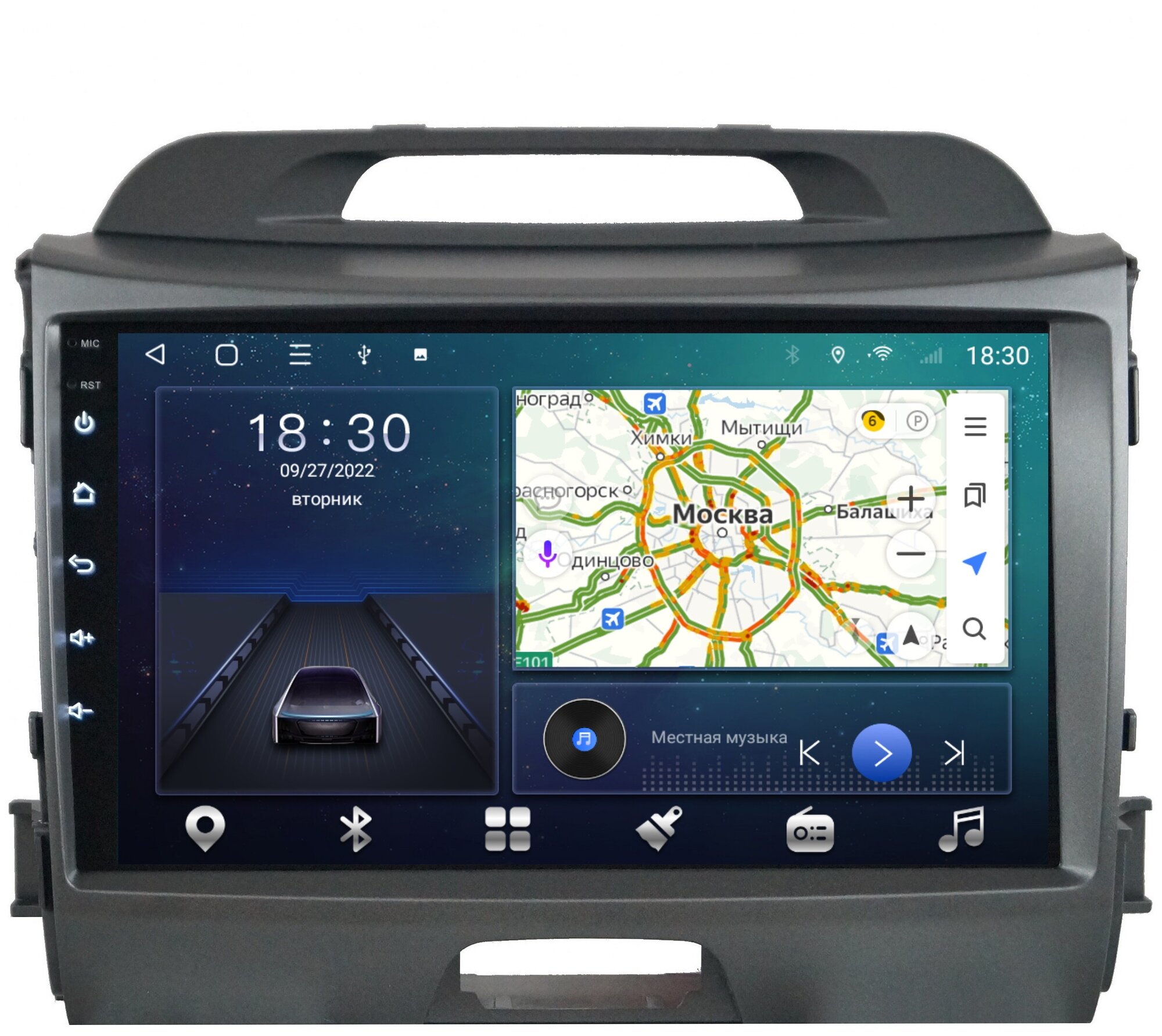 Магнитола CRS-300 Киа Спортедж 3 Kia Sportage 2010-2015 - Android 11 - Процессор 8 ядерный - Carplay - DSP 36 полос - 4G(Sim)