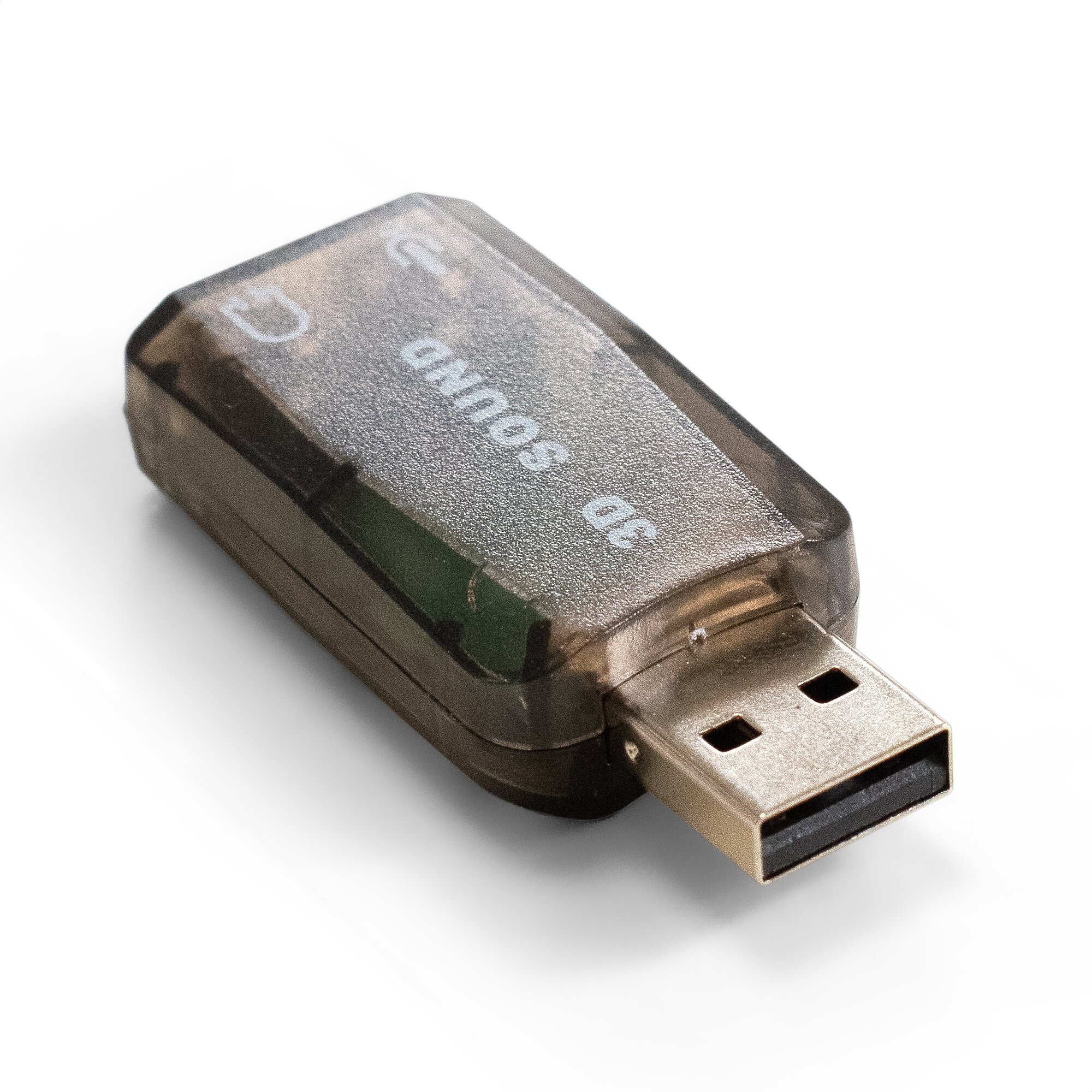 Звуковая карта USB 2.0 Exegate внешняя, для подключения гарнитуры к USB порту - фото №2
