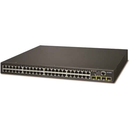 Коммутатор/ PLANET IPv4/IPv6, 48-Port 10/100/1000Base-T + 4-Port 100/1000MBPS SFP L2/L4 /SNMP Manageable Gigabit Ethernet Switch GS-4210-48T4S planet ipv4 ipv6 24 port 10 100 1000base t 2 port 100 1000mbps sfp l2 l4 snmp manageable gigabit ethernet switch