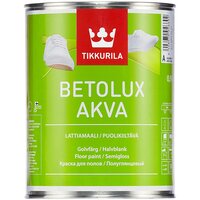 Краска полиуретановая Tikkurila Betolux Akva влагостойкая моющаяся полуглянцевая белый 0.9 л