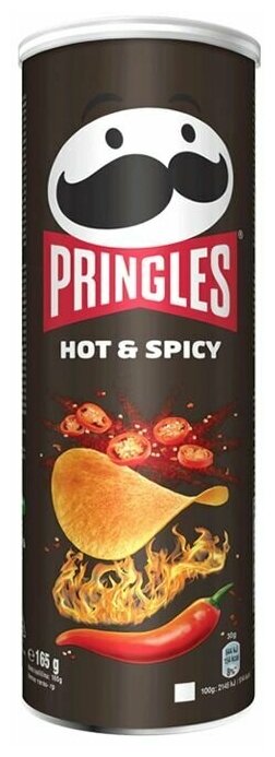 Чипсы Pringles Hot&Spicy / Принглс Хот и Спайси, 165 г