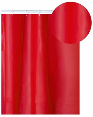 Штора для ванной PE1148C Peva (красная) 180х200 Аквалиния