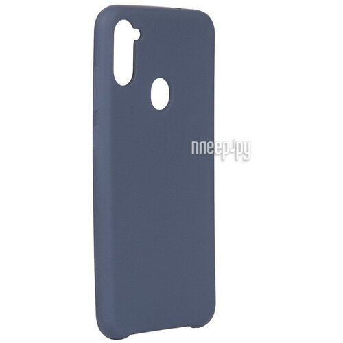 Чехол Innovation для Samsung Galaxy A11 Silicone Cover Blue 17717 чехол пластиковый samsung galaxy a11 исчезающий медведь