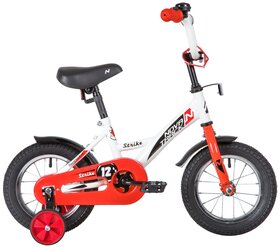 Детский велосипед Novatrack Strike 12 (2020) белый/красный (требует финальной сборки)
