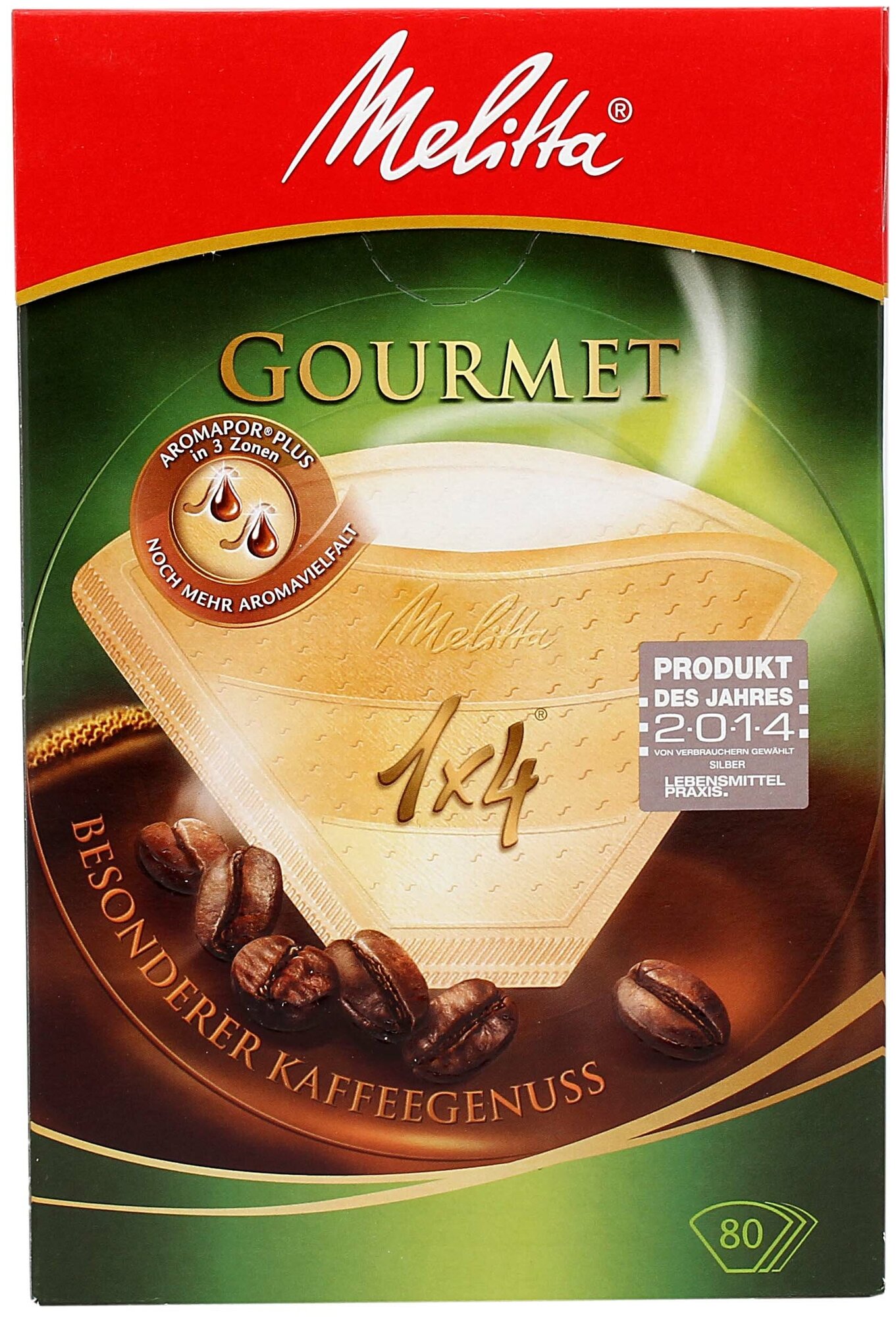 Фильтры для кофемашины Melitta Gourmet Intense 1x4/80 шт - фотография № 2