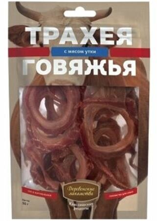 Деревенские лакомства Трахея говяжья с мясом утки 50 г