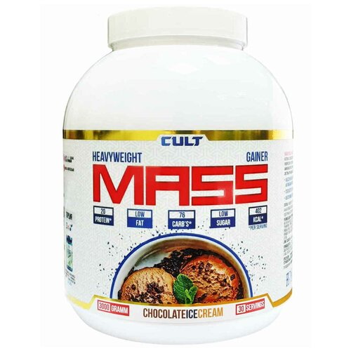 гейнер cybermass gainer 3000 г черника Гейнер Cult Mass Gainer, 3000 г, шоколад