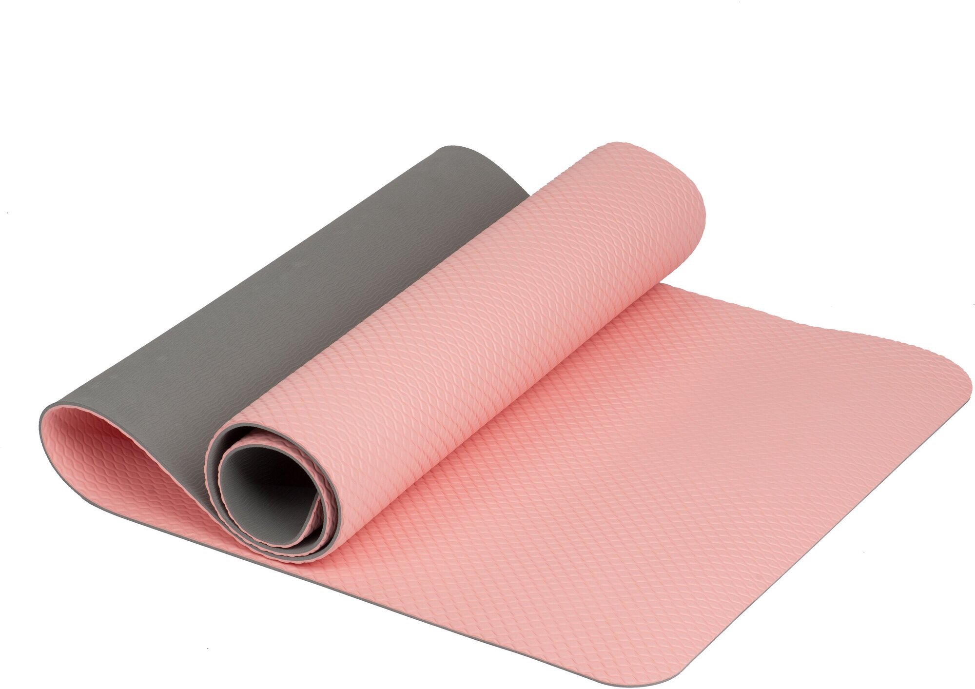 Коврик для йоги 6 мм TPE розовый IRONMASTER