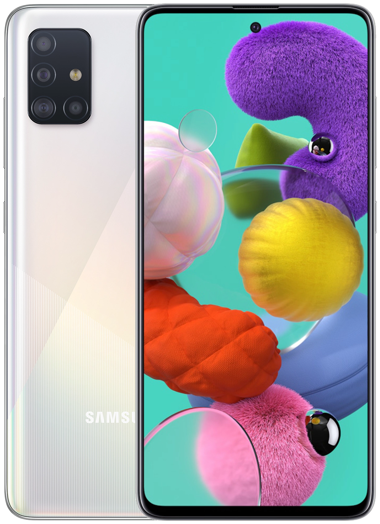 Смартфон Samsung Galaxy A51 6/128 ГБ, Dual nano SIM, белый