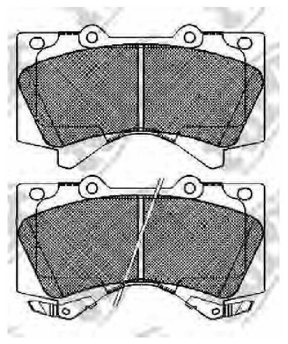 Колодки тормозные дисковые NIBK, PN1541