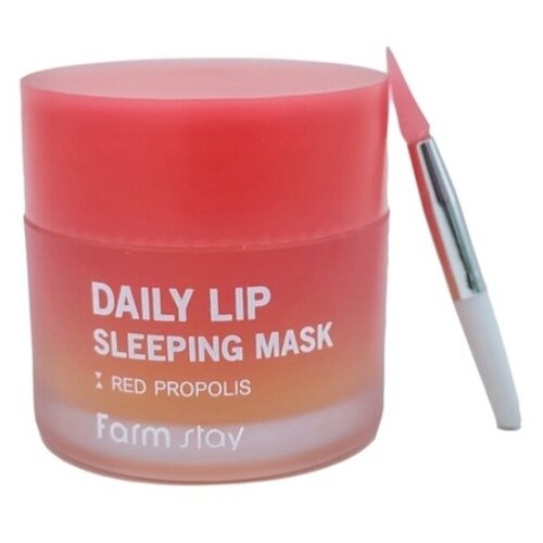 Маска ночная питательная для губ с прополисом FarmStay Daily Lip Sleeping Mask Red Propolis, 20гр