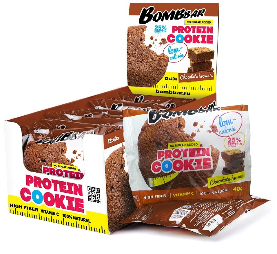 Энергетический батончик BOMBBAR Protein Cookie