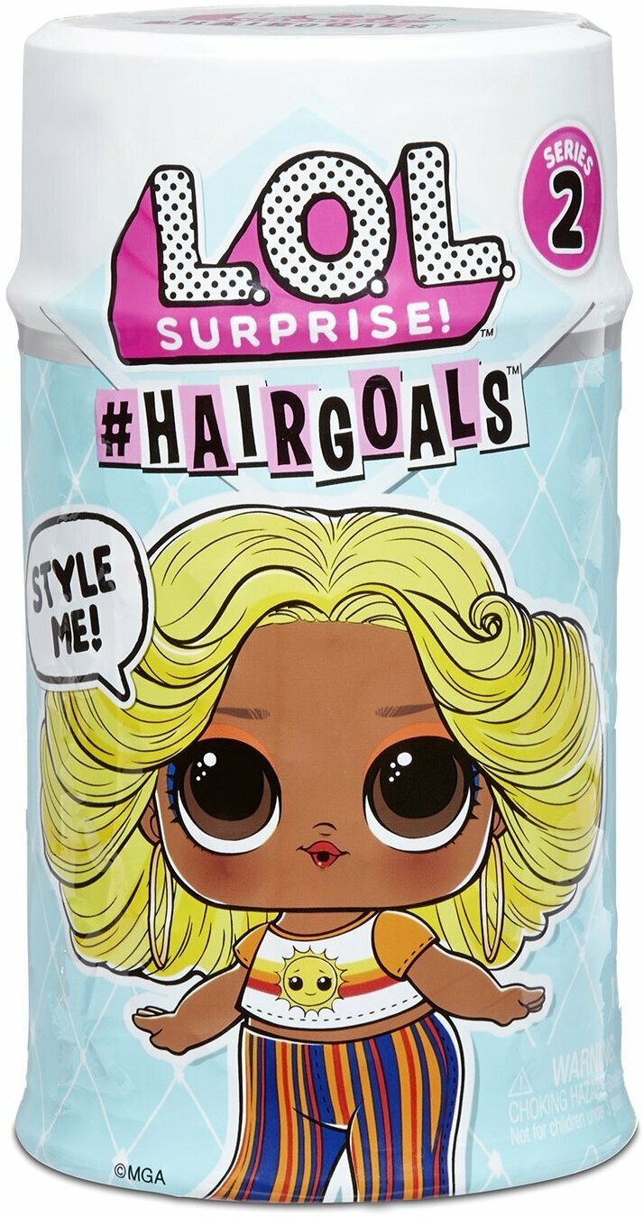 572657 LOL 2 серия MGA Entertainment Кукла капсула лол Hair Goals с волосами