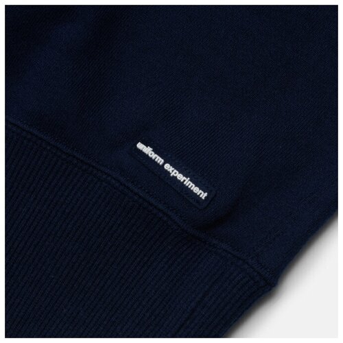 Мужская толстовка uniform experiment Logo Hoodie синий , Размер XL
