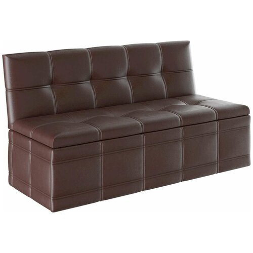 Кухонный диван Квадро 125х56х80 коричневый