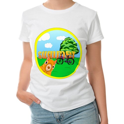 фото Футболка roly, размер s, белый